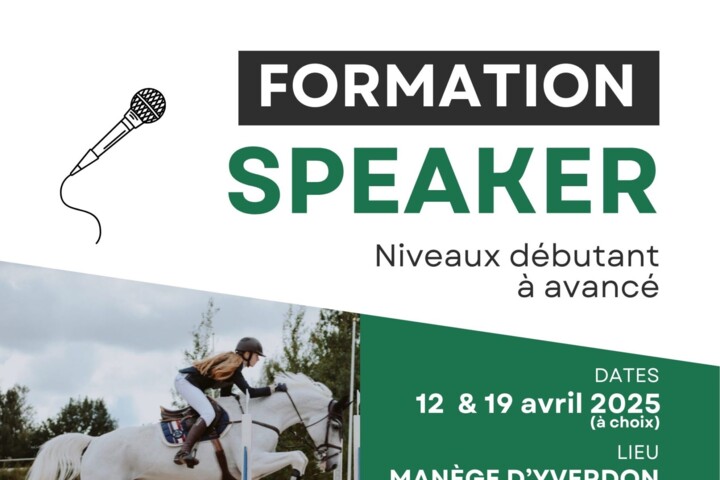 Affiche cours speaker 2025