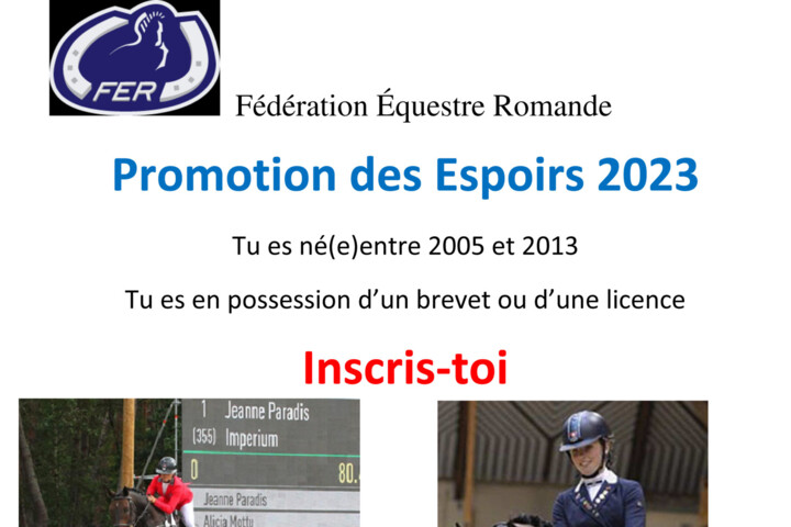 FER Promotion des Espoirs 2023 affiche